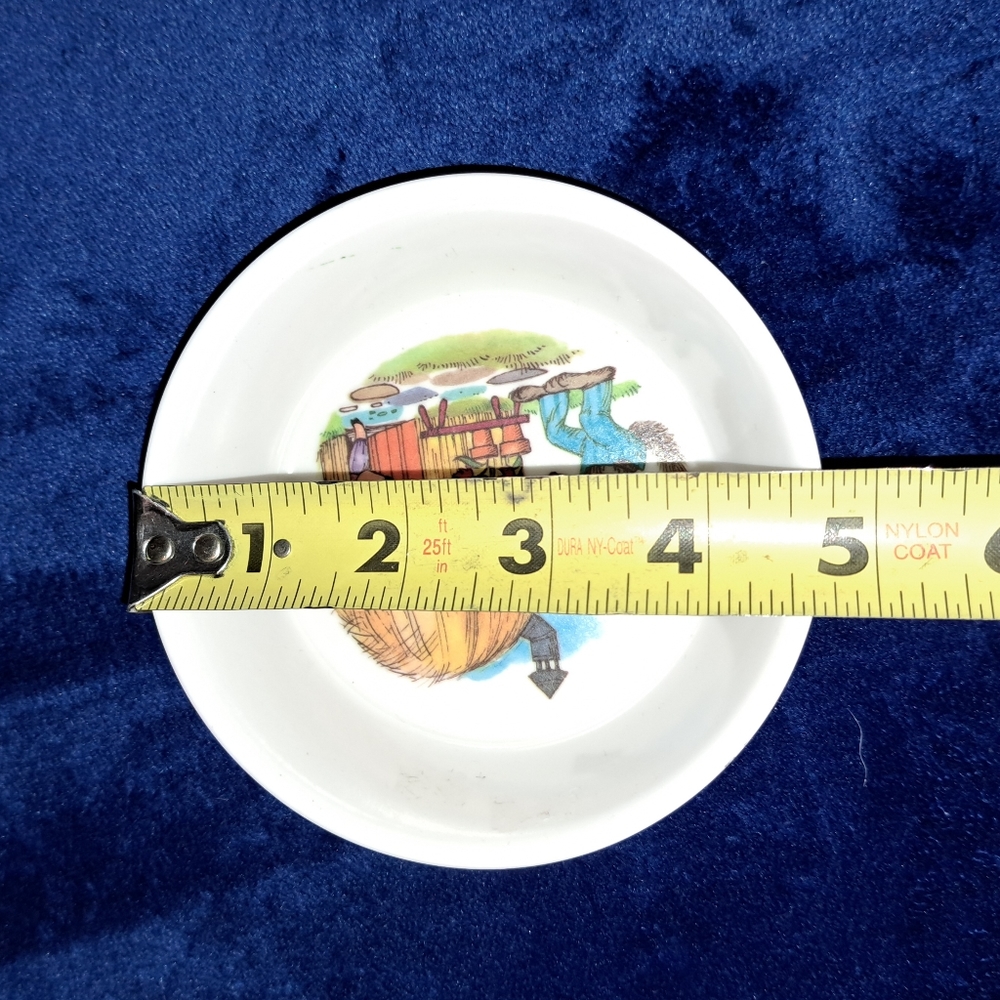 Vintage Child’s Dishes "3 Little Pigs" 2 Bowls - Picture 4 of 4
